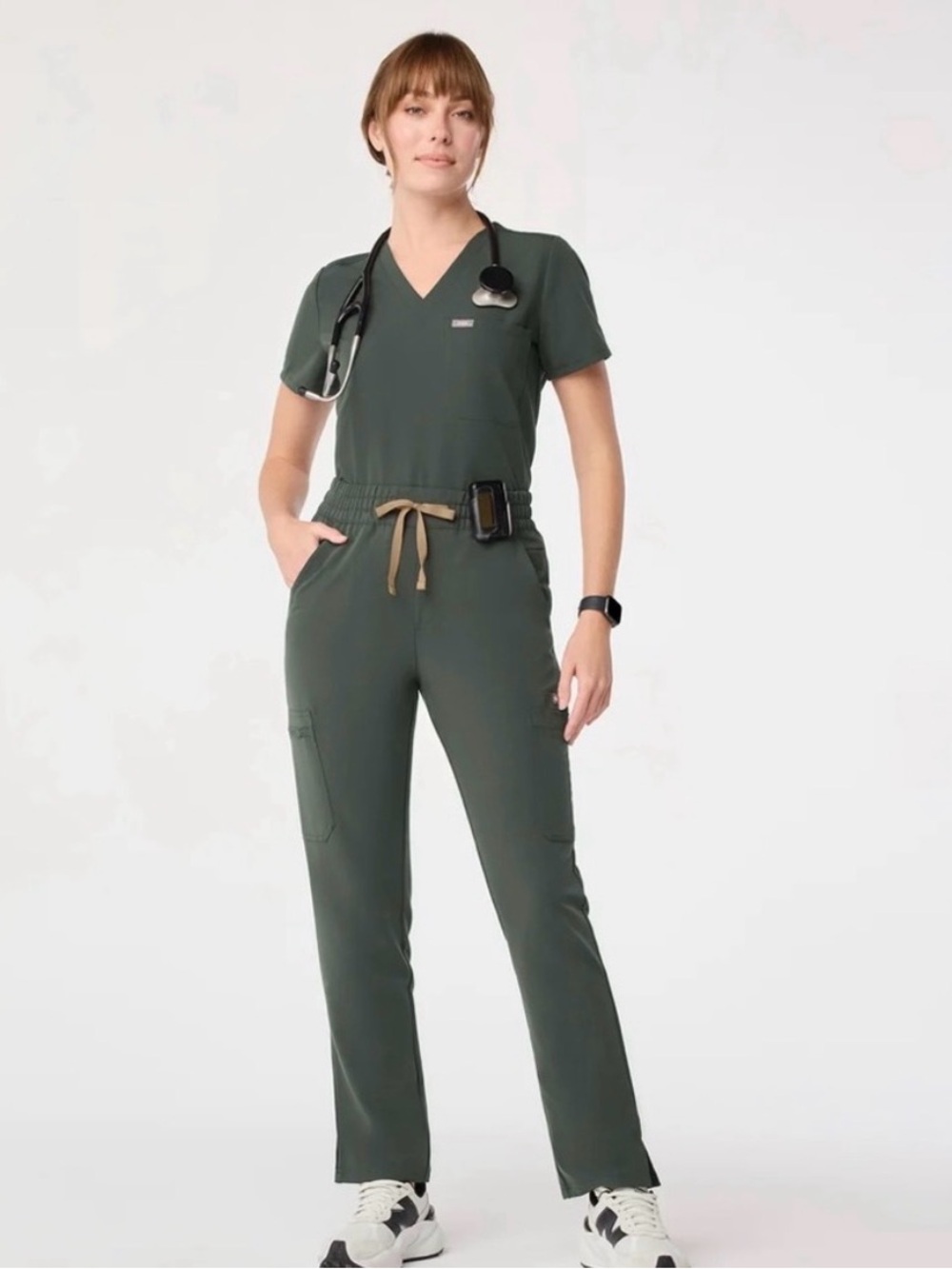 Figs Green Scrub Set XSP Pants XS Top